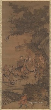 Traditional Chinese Art Painting - daoist deity of earth Wu Daozi traditional Chinese